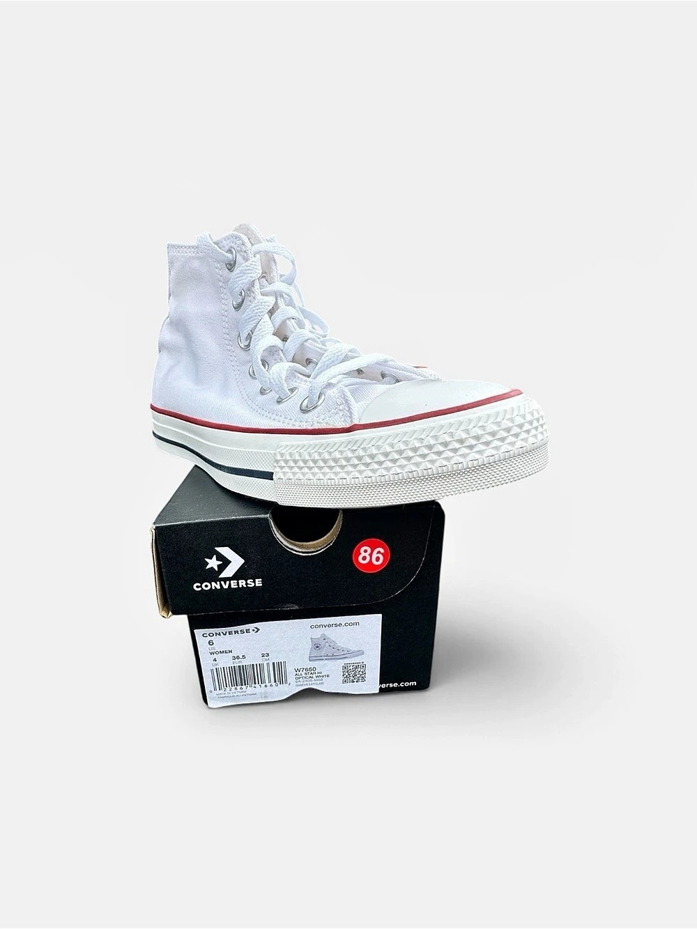 Converse Chuck Taylor All Star High Top Sneakers in White US 8 Like New